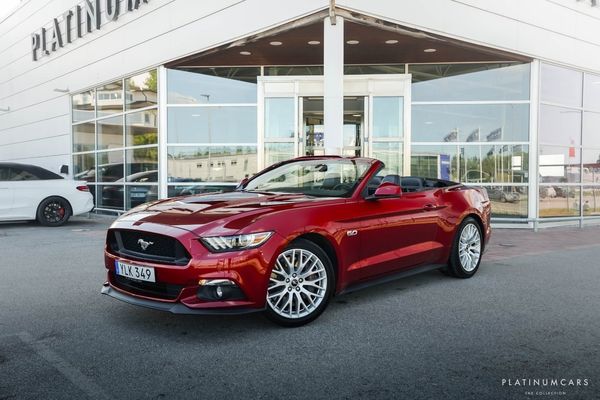 Ford Mustang GT Convertible 421hk / Sv.Såld / Shaker / Ruby Red - 2017