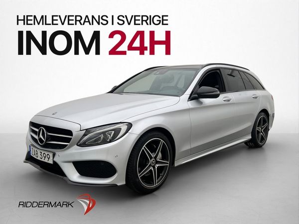 Mercedes C180 T 156hk AMG Pano Skinn P-Sensorer Drag - 2018