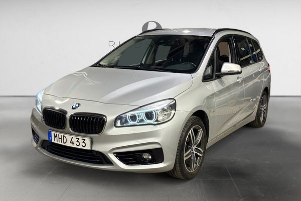 BMW 218 d Gran Tourer 150 HK AUT SPORT LINE 7-SITS DRAG PDC 17" - 2016