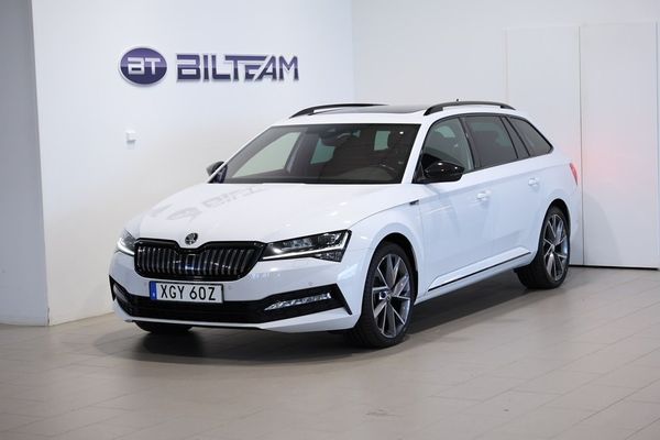 Skoda Superb Combi Sportline 1,4 TSI iV 218 Hk 6 vxl DSG Panoramagla - 2021