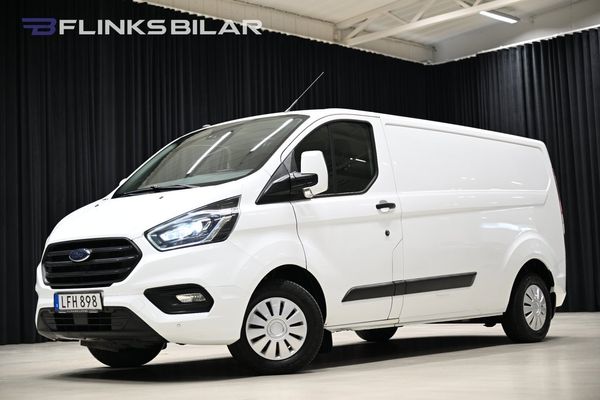 Ford Transit Custom 130HK L2 Lång|Drag|Värmare|Backkamera|NyKamrem - 2019