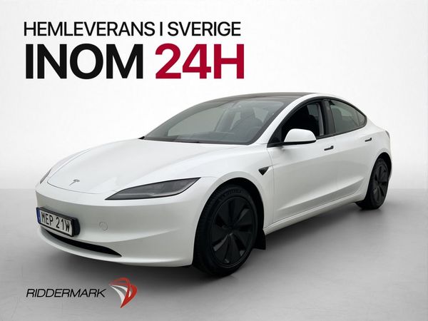 Tesla Model 3 Long Range AWD MOMS Svensksåld Värmepump - 2024