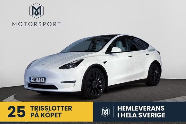 Tesla Model Y Performance 534 hk Adaptiv Farth 21" Panorama Helskinn - 2024