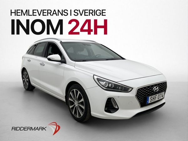 Hyundai i30 Wagon 140hk Premium Navi Kamera Halvskinn Drag - 2018