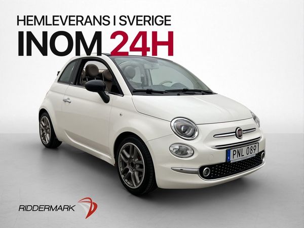 Fiat 500 C 1.2 69hk Cult Lounge Skinnklädsel Sensorer - 2017