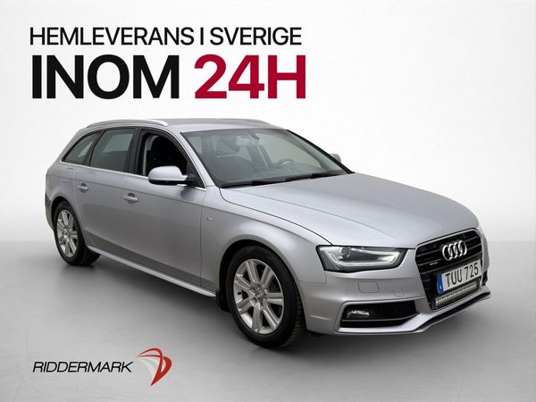 Audi A4 TDI Quattro 190hk S-Line LED-Ramp P-Sensorer Drag - 2015