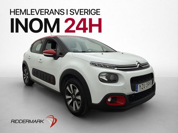 Citroen C3 1.2 PureTech 82hk 2-Brukare Sensorer Låg-Skatt - 2017