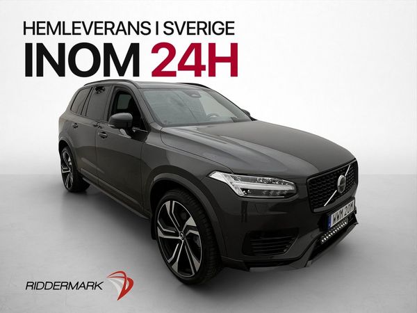 Volvo XC90 T8 AWD 456hk 7-Sits Ultra Dark B&W Pano Drag - 2025