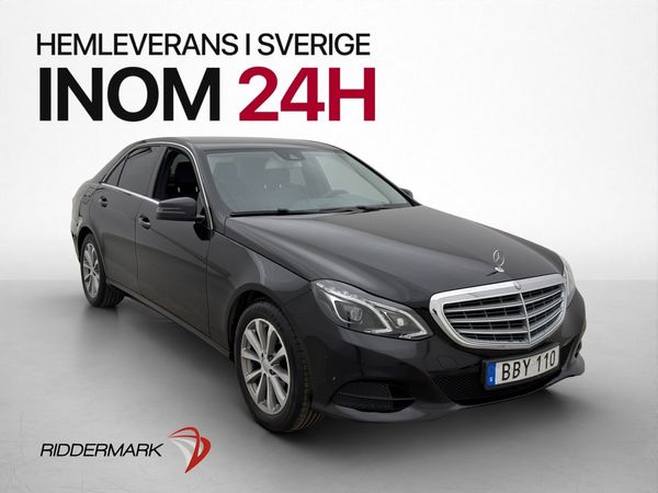 Mercedes E220 170hk Navi P-Sensorer Skinn Farthållare - 2014