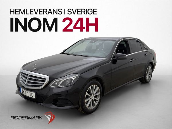 Mercedes E220 170hk Navi P-Sensorer Skinn Farthållare - 2014