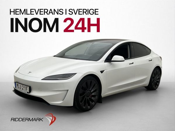 Tesla Model 3 Performance AWD Autopilot Svensksåld - 2024