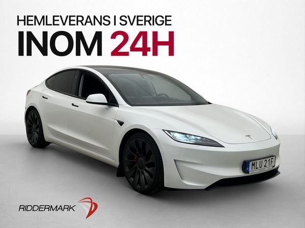Tesla Model 3 Performance AWD Autopilot Svensksåld - 2024