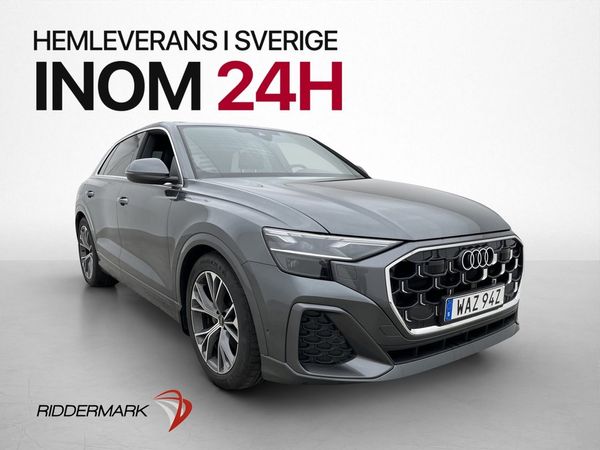 Audi Q8 50 TDI Q S-Line Luftfjädring Värmare Navi Drag MOMS - 2024