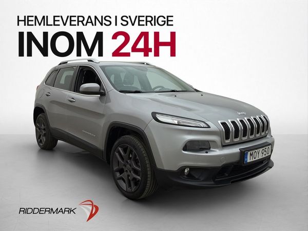 Jeep Cherokee 4WD 170hk P-Sensorer Elstol Rattvärme Dragkrok - 2015