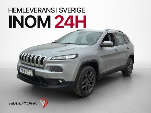 Jeep Cherokee 4WD 170hk P-Sensorer Elstol Rattvärme Dragkrok - 2015
