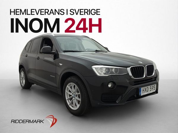BMW X3 xDrive20d Värmare Elstolar Sensorer Farthållare Drag - 2015