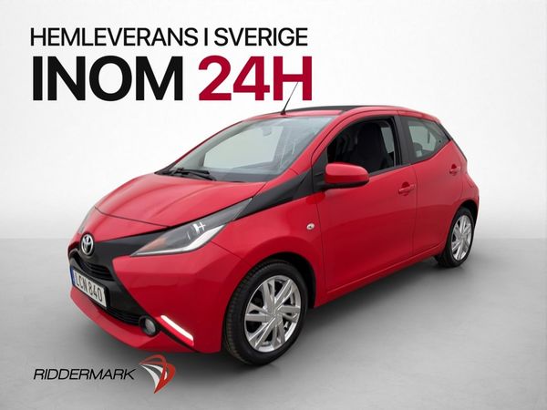 Toyota Aygo 1.0 VVT-i 69hk X-WAVE Kamera Canvastak Halvskinn - 2015