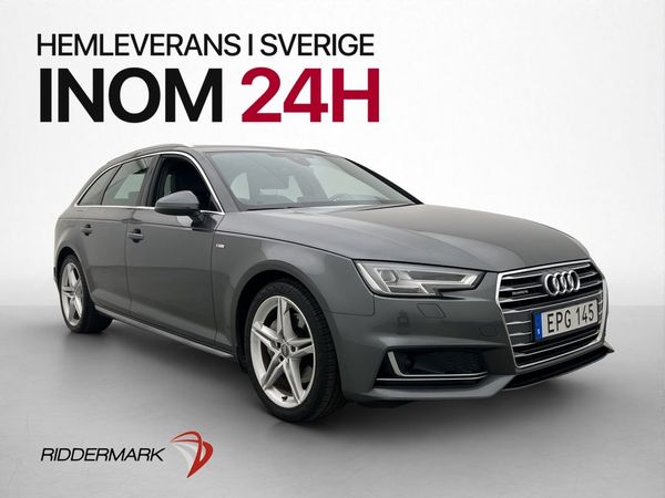 Audi A4 TDI Q 190hk S-Line Värmare Drag Adaptiv-Fart - 2018