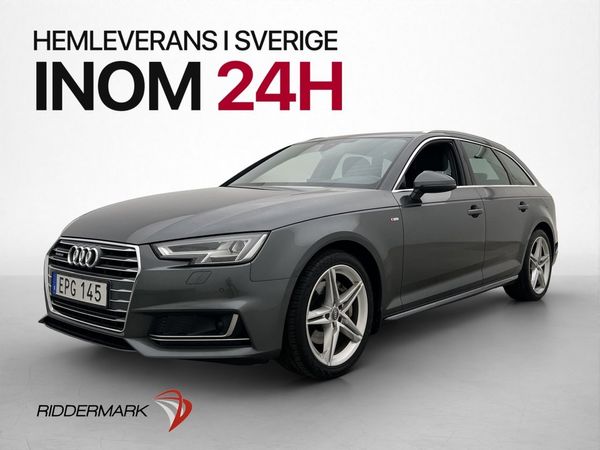 Audi A4 TDI Q 190hk S-Line Värmare Drag Adaptiv-Fart - 2018