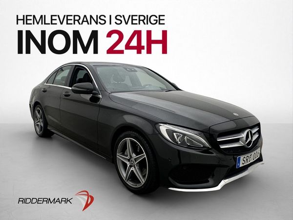 Mercedes C220 d 4MATIC AMG Line Panorama Skinn - 2018