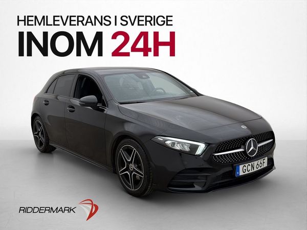 Mercedes A180 136hk AMG Night Kamera Halvskinn Keyless - 2019