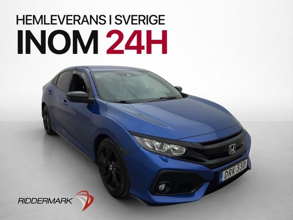 Honda Civic 1.0 126hk Dynamic Skinn Kamera Navi Adaptiv-Fart - 2018