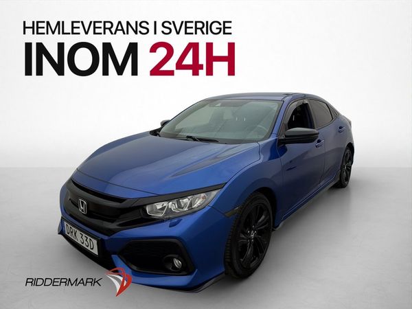 Honda Civic 1.0 126hk Dynamic Skinn Kamera Navi Adaptiv-Fart - 2018