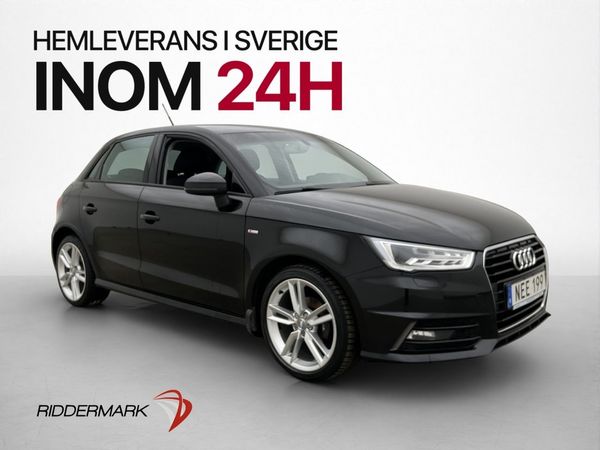 Audi A1 Sportback 1.0 TFSI 95hk S-Line 0,43l/mil Bluetooth - 2017
