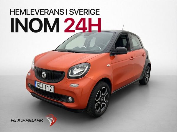 Smart FORFOUR 0.9 90hk Skinn Bluetooth Farthållare Låg-Skatt - 2015