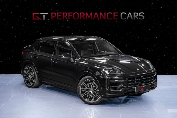 Porsche Cayenne E-Hyb Coupé Black Edition MOMS SportDesign 22" 18-vägs - 2026