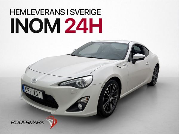 Toyota GT86 2.0 H4 200hk Svensksåld 3-Brukare Sportstolar - 2015