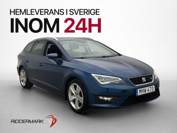Seat Leon ST TSI 150hk FR Pano Sensorer Navi Halvskinn Drag - 2016