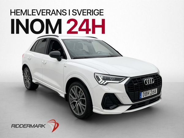 Audi Q3 40 TFSI Q S-Line Cockpit Värmare Halvskinn Dragkrok - 2019