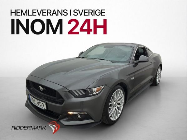 Ford Mustang GT V8 421hk BREMBO Kamera En-Brukare Svensksåld - 2017