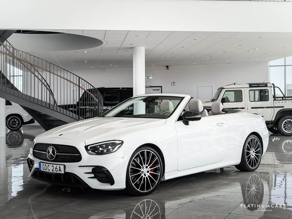 Mercedes E300 Cab AMG 258hk / Night / Sv.såld / Massage - 2023