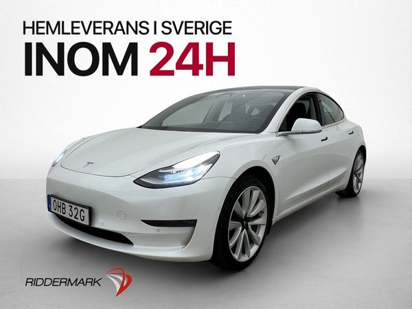 Tesla Model 3 Long Range AWD 440hk Pano Autopilot Kamera - 2020