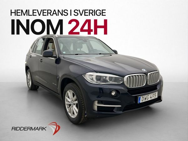 BMW X5 xDrive40e 313hk Adapt-Fjäd Navi Sensorer Skinn Drag - 2017