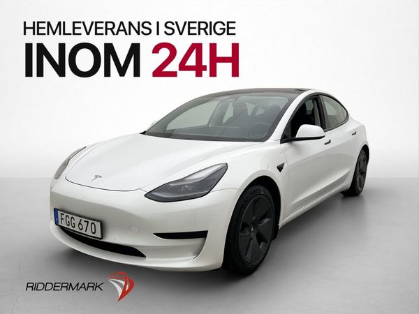 Tesla Model 3 Standard Range Plus 325hk Pano Värmepump Drag - 2021