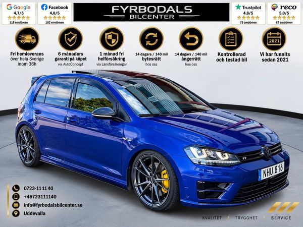 Volkswagen Golf R 2,0 TSI DSG 4Motion 300hk Milltek Panorama 1477kr/mån - 2016