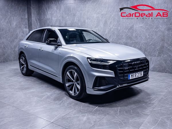 Audi Q8 50 TDI Quattro S-Line Luft Värmare Pano 360° Drag MOMS - 2023