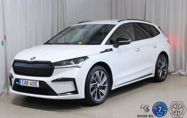 Skoda Enyaq iV 80x 265HK, Sportline, Drag, S&V-hjul, Kamera, Värmepump - 2023