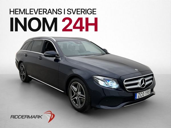 Mercedes E220 T 4M Endast 0,49l/mil Burmester 360° Drag - 2018