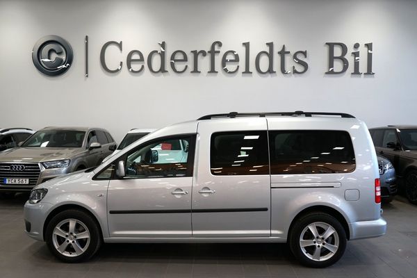 Volkswagen Caddy Maxi Life 7-Sits 2.0 TDI Drag Skinn SoV-hjul Kam-bytt - 2015