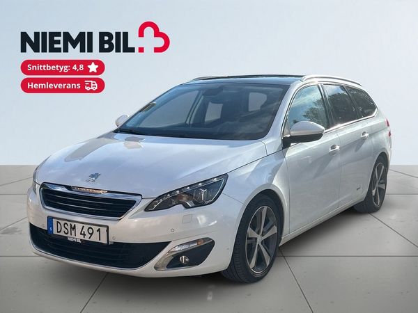 Peugeot 308 SW 1.2 PureTech 130 Allure Drag Mvärme Panorama S&V-däck - 2014