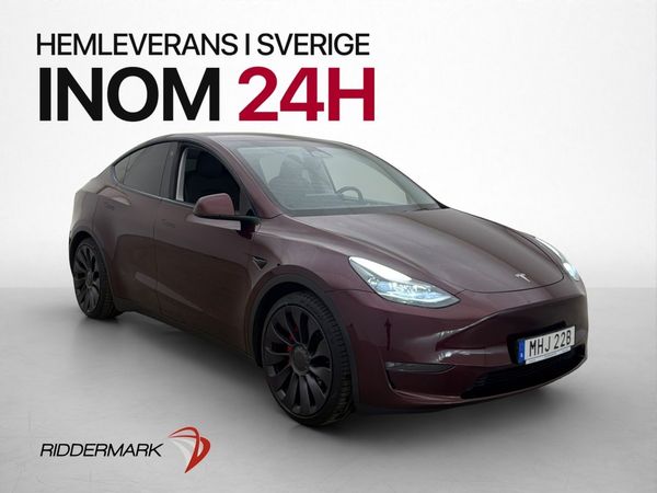 Tesla Model Y Performance Dragkrok Svensksåld MOMS - 2024