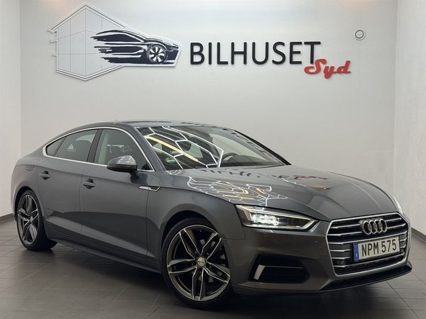 Audi A5 2.0 TFSI MHEV 190hk Proline Värmare/Krok/19"Fälgar/2Bru - 2018