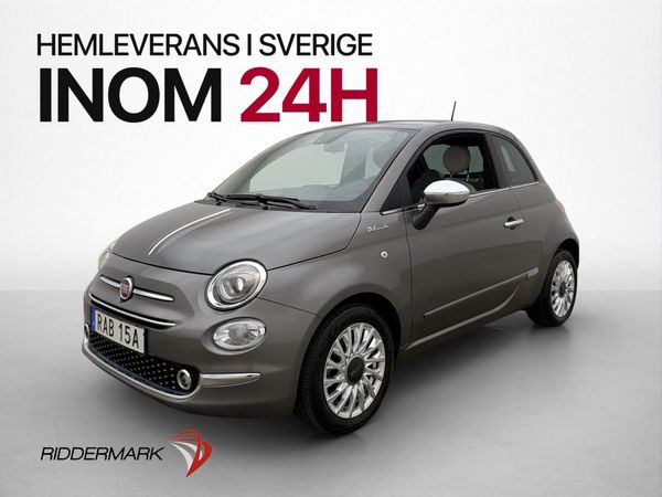 Fiat 500 Hybrid Lounge Taklucka Halvskinn CarPlay Låg skatt - 2022