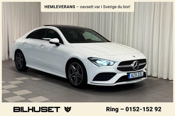 Mercedes CLA220 4MATIC 7G-DCT AMG Line Värmare CARPLAY NAVI PANO - 2020