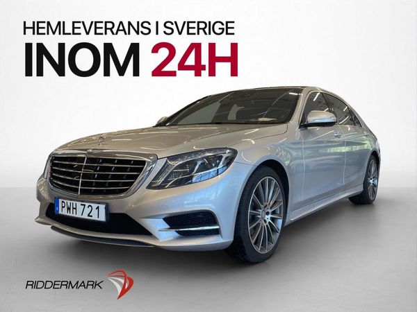 Mercedes S350 4M 258hk AMG Pano HUD LWB Burm 360° - 2015