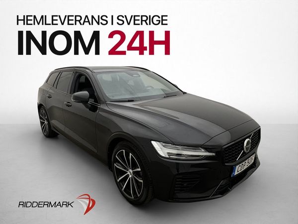 Volvo V60 T6 AWD Plus Dark Drag Värmare Kamera Navi Skinn - 2024